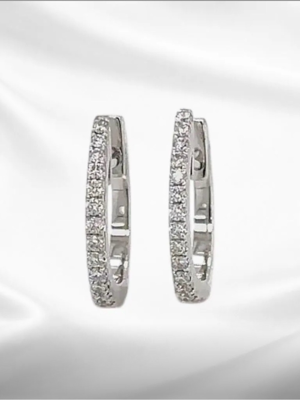 Dainty Ice Earrings | 925 Sterling Silver Hoop Earrings